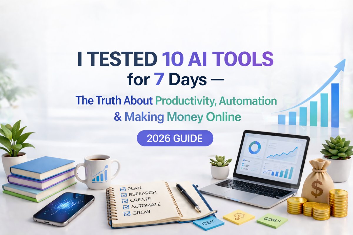I Tested 10 AI Tools for 7 Days - The Truth About Productivity, Automation & Making Money Online (2026 Guide)