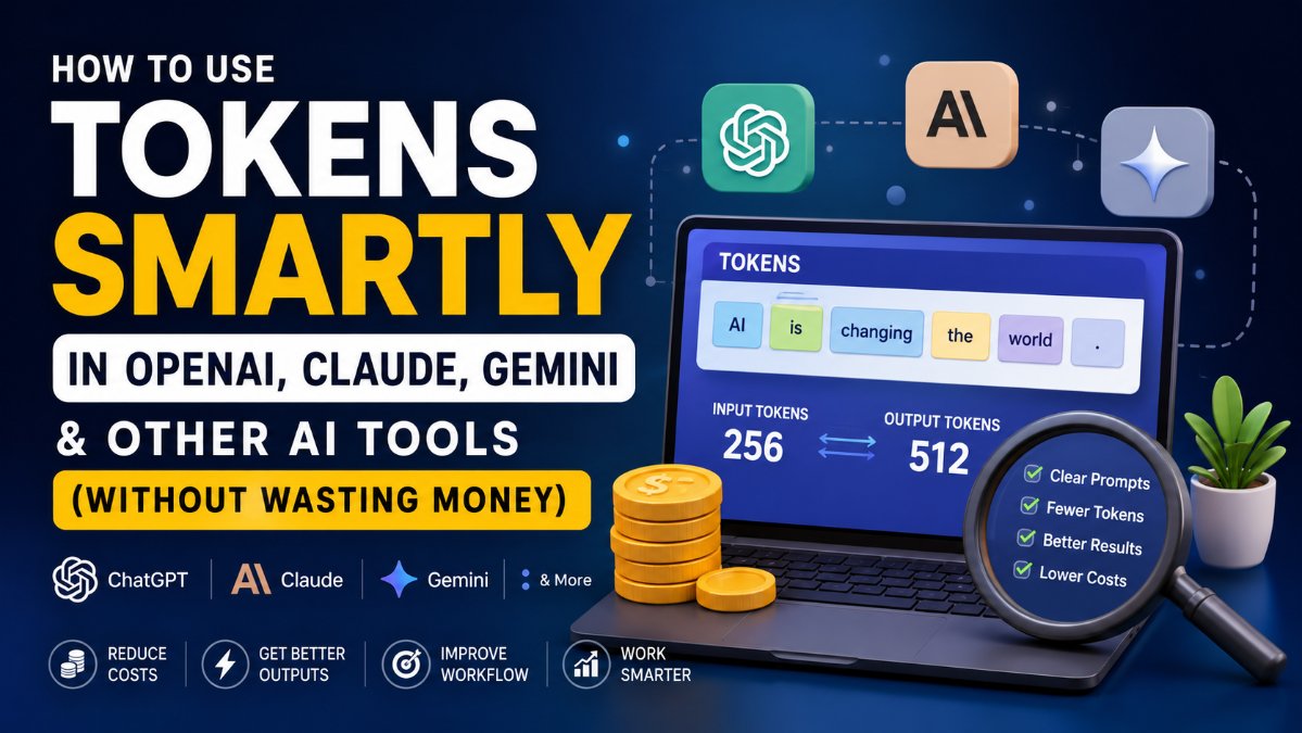 How to Use Tokens Smartly in OpenAI, Claude, Gemini & Other AI Tools (Without Wasting Money)