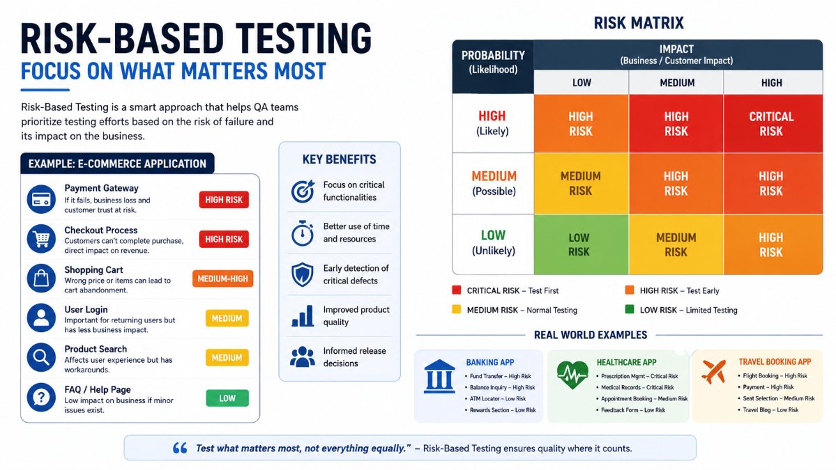 Risk-Based Testing Explained with Real Examples